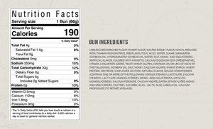 Lobster roll bun nutrition facts and ingredients